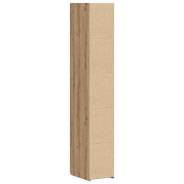 vidaXL Υψηλό ντουλάπι Καρυδιά 30x42.5x185cm Επεξεργασμένο Ξύλο 1 τεμ.