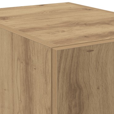 vidaXL Υψηλό ντουλάπι Καρυδιά 30x42.5x185cm Επεξεργασμένο Ξύλο 1 τεμ.