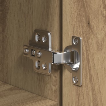 vidaXL Υψηλό ντουλάπι Καρυδιά 30x42.5x185cm Επεξεργασμένο Ξύλο 1 τεμ.