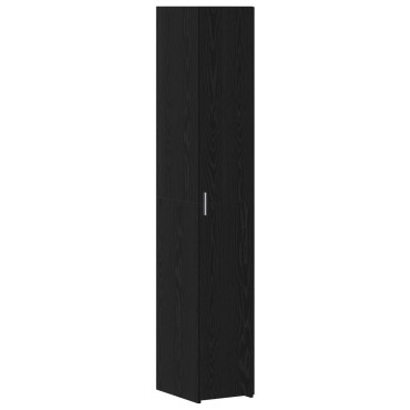 vidaXL Υψηλό Ντουλάπι Μαύρο Ξύλο 30x42.5x185cm Μοριοσανίδα 1 τεμ.