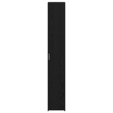 vidaXL Υψηλό Ντουλάπι Μαύρο Ξύλο 30x42.5x185cm Μοριοσανίδα 1 τεμ.