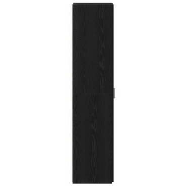 vidaXL Υψηλό Ντουλάπι Μαύρο Ξύλο 30x42.5x185cm Μοριοσανίδα 1 τεμ.