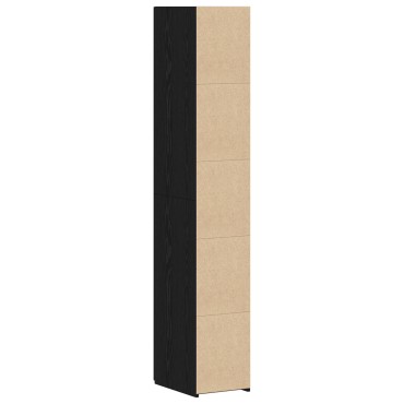 vidaXL Υψηλό Ντουλάπι Μαύρο Ξύλο 30x42.5x185cm Μοριοσανίδα 1 τεμ.