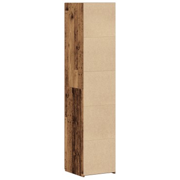 vidaXL Ψηλός Μπουφές Παλαιό Ξύλο 40x42.5x185cm Κατασκευασμένο Ξύλο 1 τεμ.