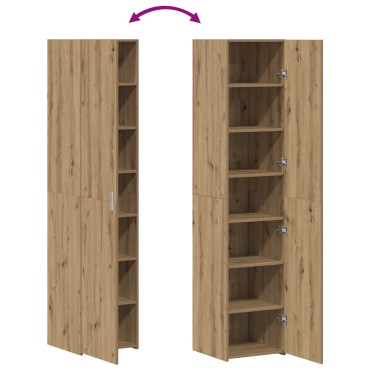 vidaXL Υψηλός μπουφές Artisan Oak 40x42.5x185cm Επεξεργασμένο ξύλο 1 τεμ.