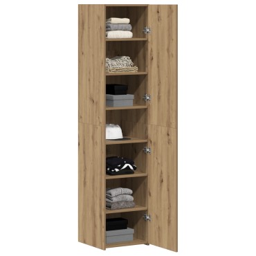 vidaXL Υψηλός μπουφές Artisan Oak 40x42.5x185cm Επεξεργασμένο ξύλο 1 τεμ.