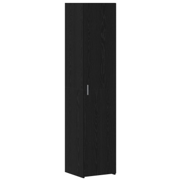 vidaXL Υψηλός μπουφές Μαύρος Δρυός 40x42.5x185cm Επεξεργασμένο Ξύλο 1 τεμ.