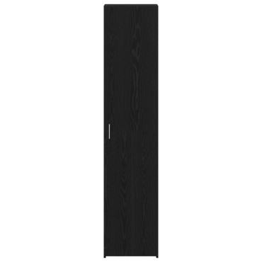 vidaXL Υψηλός μπουφές Μαύρος Δρυός 40x42.5x185cm Επεξεργασμένο Ξύλο 1 τεμ.