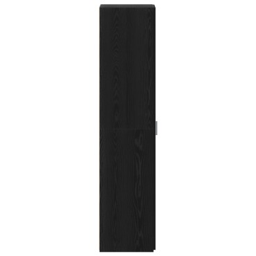 vidaXL Υψηλός μπουφές Μαύρος Δρυός 40x42.5x185cm Επεξεργασμένο Ξύλο 1 τεμ.