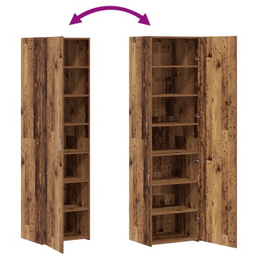 vidaXL Υψηλή Ντουλάπα Παλιού Ξύλου 50x42.5x185cm Επεξεργασμένο Ξύλο 1 τεμ.