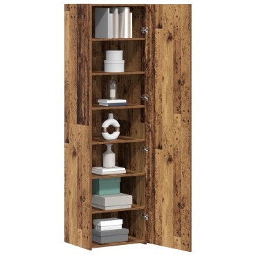 vidaXL Υψηλή Ντουλάπα Παλιού Ξύλου 50x42.5x185cm Επεξεργασμένο Ξύλο 1 τεμ.