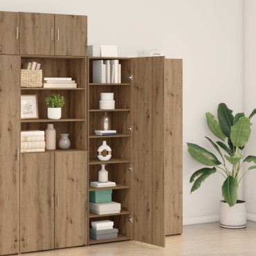 vidaXL Highboard από δρυ 50x42.5x185cm Σχεδιασμένο ξύλο 1 τεμ.