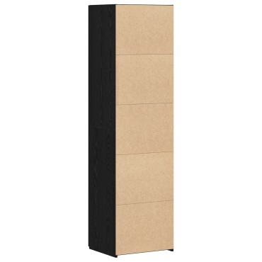 vidaXL Υψηλή ντουλάπα Μαύρη Ξυλεία 50x42.5x185cm από ξύλο 1 τεμ.