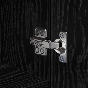 vidaXL Υψηλή ντουλάπα Μαύρη Ξυλεία 50x42.5x185cm από ξύλο 1 τεμ.