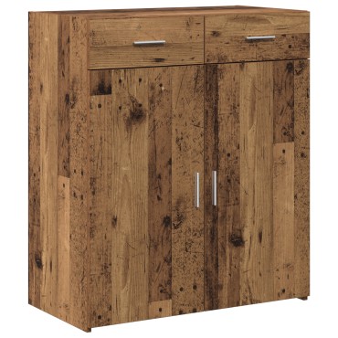 vidaXL Ντουλάπι Αποθήκευσης Παλιό Ξύλο 80x42.5x93.5cm από Τεχνητό Ξύλο 1 τεμ.
