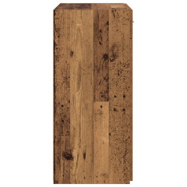 vidaXL Ντουλάπι Αποθήκευσης Παλιό Ξύλο 80x42.5x93.5cm από Τεχνητό Ξύλο 1 τεμ.
