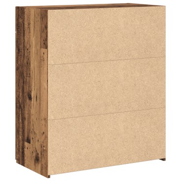vidaXL Ντουλάπι Αποθήκευσης Παλιό Ξύλο 80x42.5x93.5cm από Τεχνητό Ξύλο 1 τεμ.