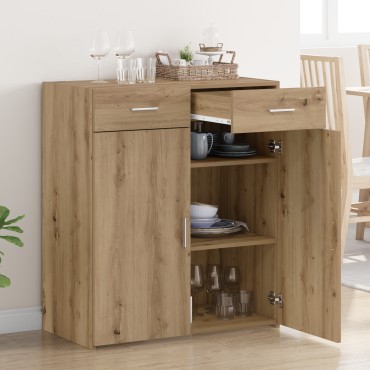 vidaXL Ντουλάπι αποθήκευσης Artisan Oak 80x42.5x93.5cm Επεξεργασμένο Ξύλο 1 τεμ.