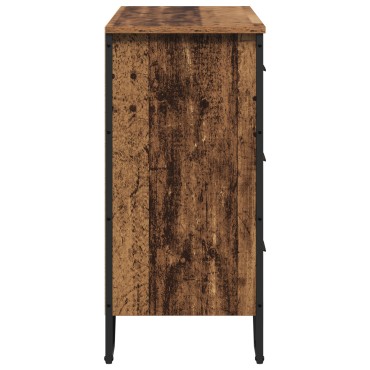 vidaXL Κουτί με Συρτάρια Παλιού Ξύλου 91x35.5x74.5cm Επεξεργασμένο Ξύλο
