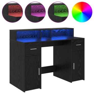vidaXL Γραφείο Μαύρη Οξιά 120x55x91cm Συνθετικό ξύλο 1 τεμ.