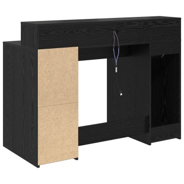 vidaXL Γραφείο Μαύρη Οξιά 120x55x91cm Συνθετικό ξύλο 1 τεμ.