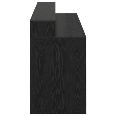 vidaXL Γραφείο Μαύρη Δρυς 200x55x91cm Επεξεργασμένο Ξύλο 1 τεμ.