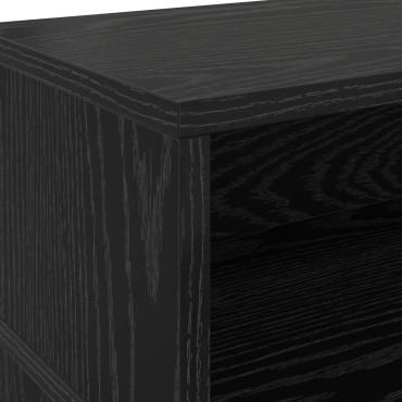 vidaXL Γραφείο Μαύρη Δρυς 200x55x91cm Επεξεργασμένο Ξύλο 1 τεμ.