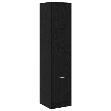 vidaXL Apothecary cabinet Μαύρη Βελανιδιά 40x41x174.5cm Μηχανικής Ξυλείας