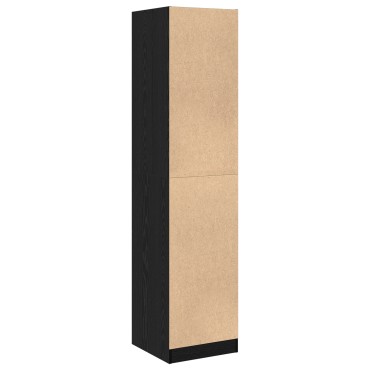 vidaXL Apothecary cabinet Μαύρη Βελανιδιά 40x41x174.5cm Μηχανικής Ξυλείας
