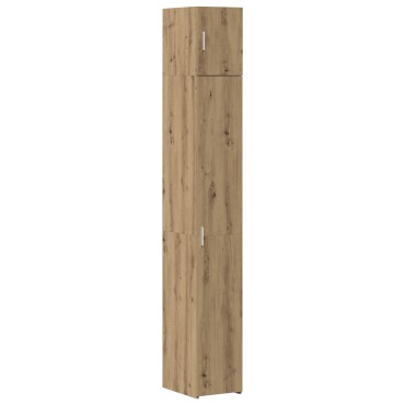 vidaXL Λεπτό Ντουλάπι Αποθήκευσης Δρυς 30x42.5x225cm Επεξεργασμένο Ξύλο 1 τεμ.