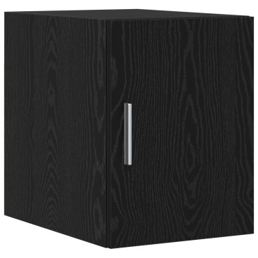 vidaXL Slim Storage Cabinet Μαύρος Δρυς 30x42.5x225cm Επεξεργασμένο Ξύλο 1 τεμ.