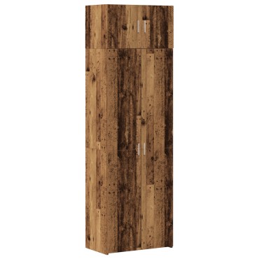 vidaXL Ντουλάπα Αποθήκευσης Παλιό Ξύλο 70x42.5x225cm Επεξεργασμένο Ξύλο 1 τεμ.