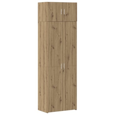 vidaXL Ντουλάπα Αποθήκευσης Ξύλο Δρυός 70x42.5x225cm Επεξεργασμένο Ξύλο 1 τεμ.