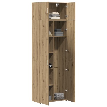 vidaXL Ντουλάπα Αποθήκευσης Ξύλο Δρυός 70x42.5x225cm Επεξεργασμένο Ξύλο 1 τεμ.