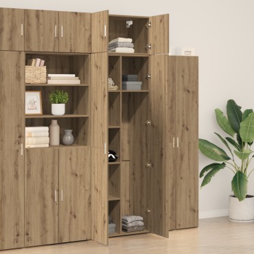vidaXL Ντουλάπα Αποθήκευσης Ξύλο Δρυός 70x42.5x225cm Επεξεργασμένο Ξύλο 1 τεμ.
