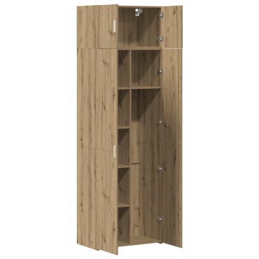 vidaXL Ντουλάπα Αποθήκευσης Ξύλο Δρυός 70x42.5x225cm Επεξεργασμένο Ξύλο 1 τεμ.