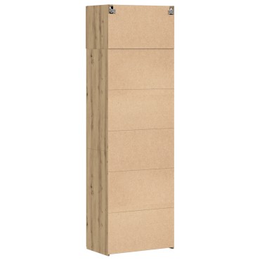 vidaXL Ντουλάπα Αποθήκευσης Ξύλο Δρυός 70x42.5x225cm Επεξεργασμένο Ξύλο 1 τεμ.