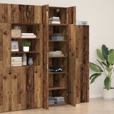 vidaXL Ντουλάπι Αποθήκευσης Παλαιού Ξύλου 70x42.5x225cm Επεξεργασμένο Ξύλο 1 τεμ.