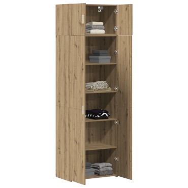 Ντουλάπα Αποθήκευσης vidaXL Δρυός Τέχνης 70x42.5x225cm Επεξεργασμένο Ξύλο 1 τεμ.