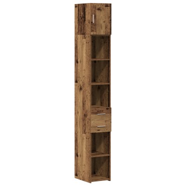 vidaXL Ντουλάπι Αποθήκευσης Παλιού Ξύλου 30x42.5x225cm Κατασκευασμένο Ξύλο 1 τεμ.