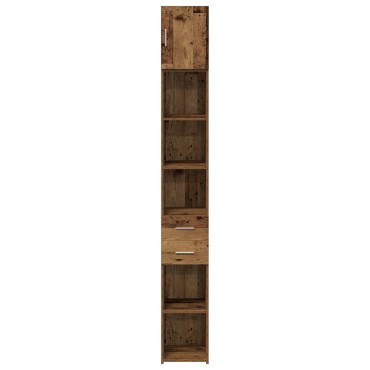 vidaXL Ντουλάπι Αποθήκευσης Παλιού Ξύλου 30x42.5x225cm Κατασκευασμένο Ξύλο 1 τεμ.