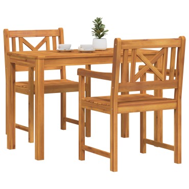 vidaXL Καρέκλες Κήπου 2 τεμ. 56x56x90cm Συμπαγές Ξύλο Ακακίας