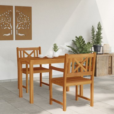 vidaXL Καρέκλες Κήπου 2 τεμ. 56x56x90cm Συμπαγές Ξύλο Ακακίας