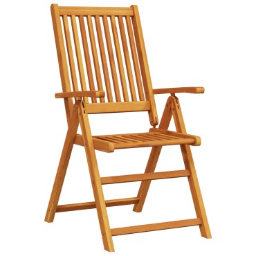 vidaXL Σέτ φαγητού για κήπο 7 τεμ. Καφέ Στερεό Ξύλο Ακακίας 160x85x75cm