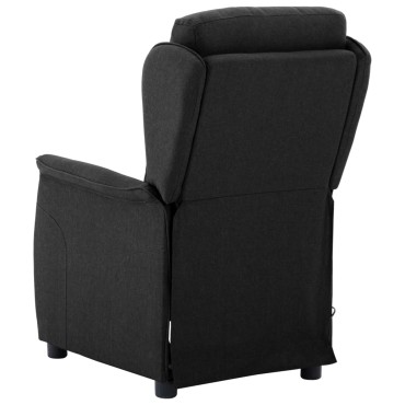 vidaXL Καρέκλα μασάζ Μαύρο 93.5 x 67.5 x 101.5 εκ. ύφασμα