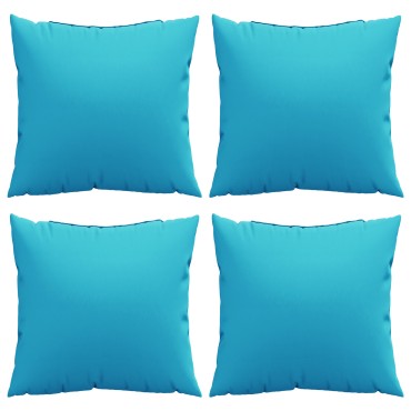 vidaXL Scatter Μαξιλάρια 4 τεμ Τιρκουάζ 40x40cm Υφάσμα