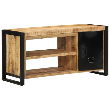 vidaXL Παγκάκι Παπουτσιών 100x40x50cm Μασίφ Ξύλο Μάνγκο 1 τεμ.