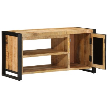 vidaXL Παγκάκι Παπουτσιών 100x40x50cm Μασίφ Ξύλο Μάνγκο 1 τεμ.