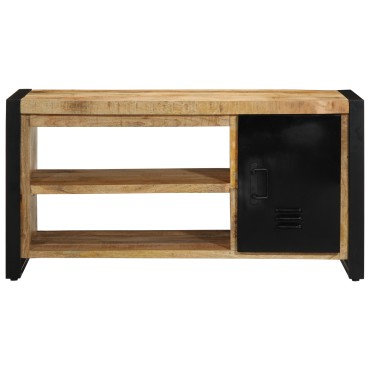 vidaXL Παγκάκι Παπουτσιών 100x40x50cm Μασίφ Ξύλο Μάνγκο 1 τεμ.