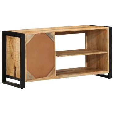 vidaXL Παγκάκι Παπουτσιών 100x40x50cm Μασίφ Ξύλο Μάνγκο 1 τεμ.